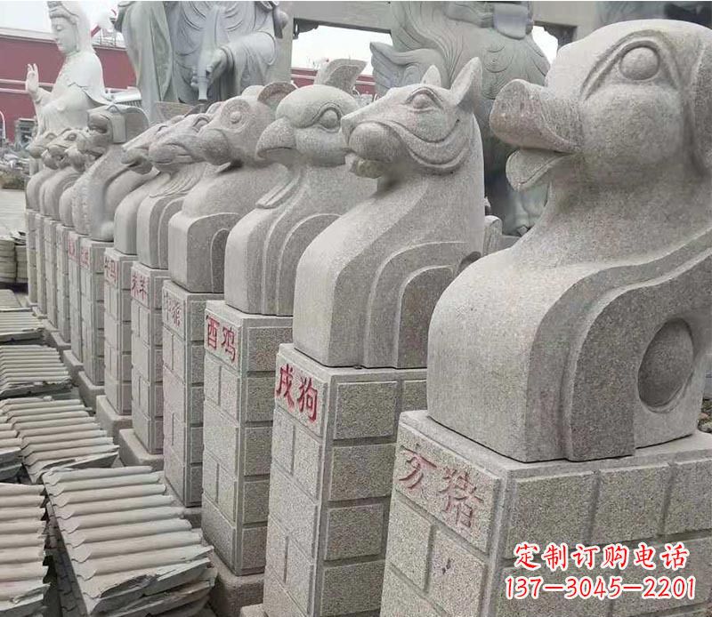 太原广场十二生肖景观石雕