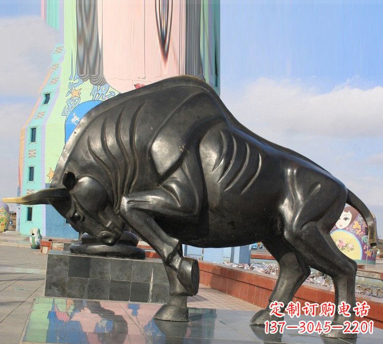 太原十二生肖牛铜雕,传承千年传统