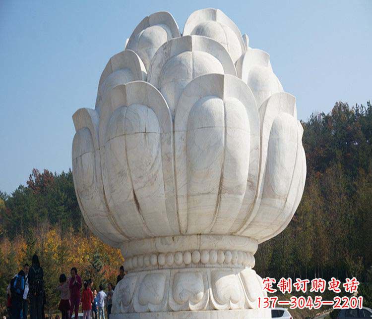 太原荷花雕塑,引领广场石雕时尚