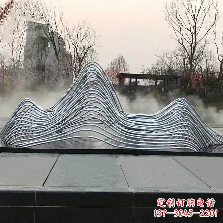 太原专业定制不锈钢假山雕塑