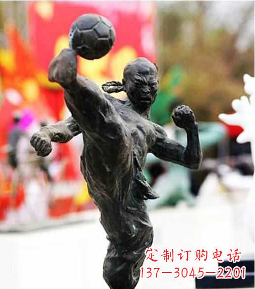 太原足球雕塑:展现无限自由