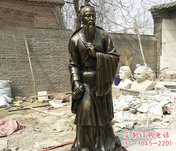 太原传承医德耀中华——华佗铜雕