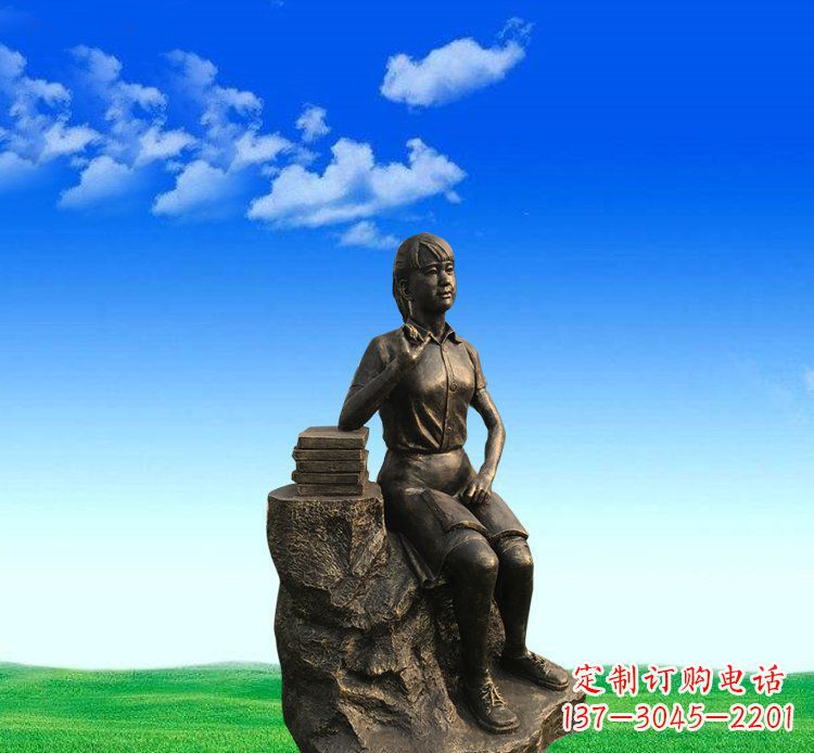 太原展现美丽的美女雕塑