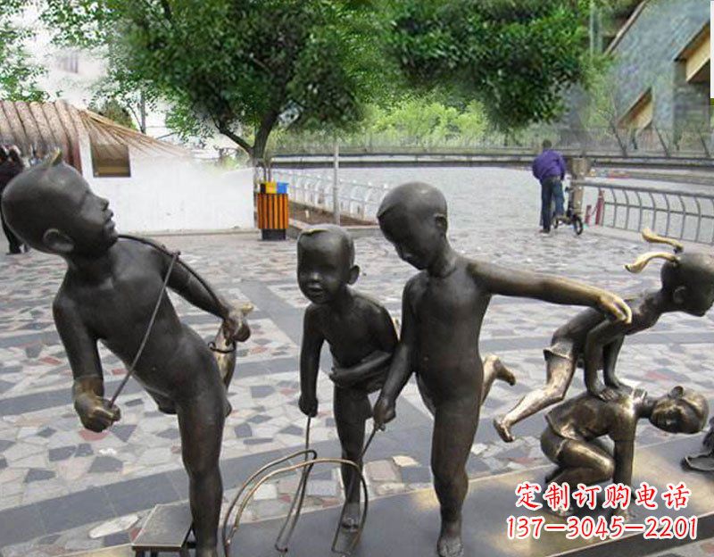 太原专业定制广场铜雕儿童雕塑