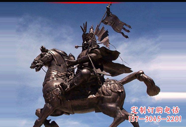 太原风靡全国的将军人物铜雕塑