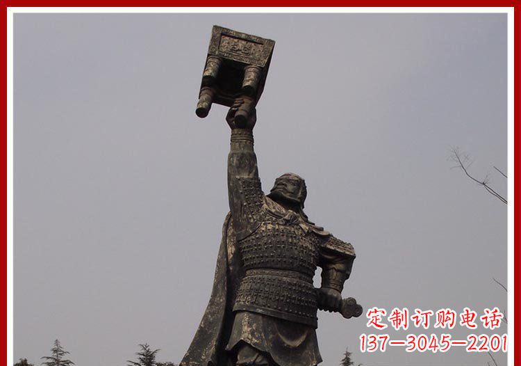 太原铜雕威武将军雕塑,雕刻极致端庄风采