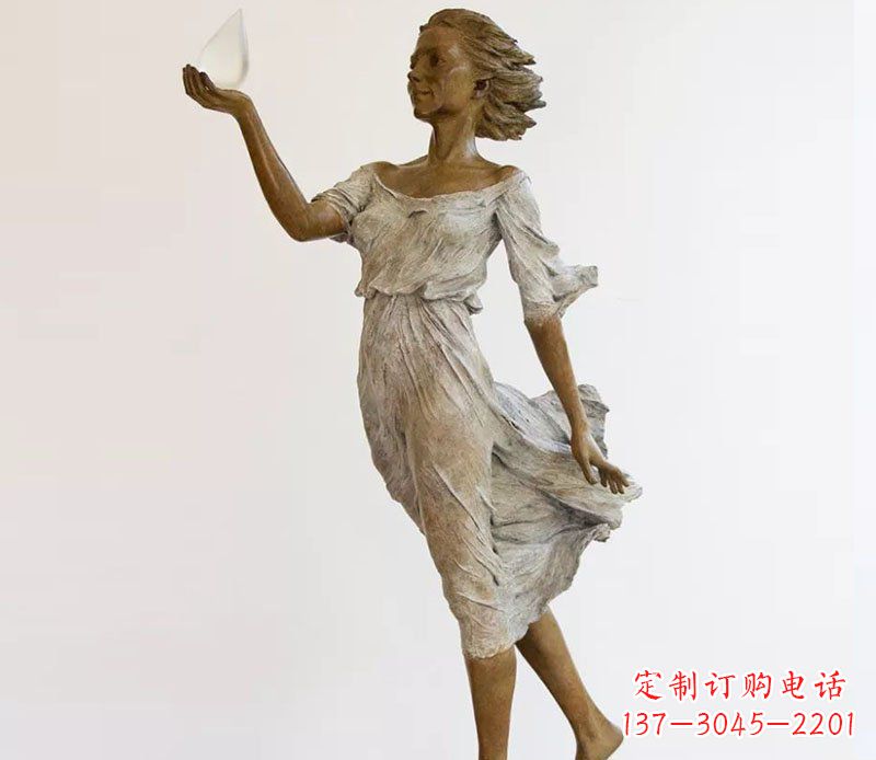 太原精美铜质西方美女雕塑