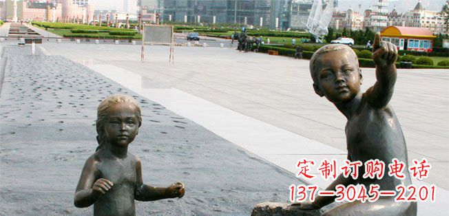 太原为您的广场增添童真热情，小孩雕塑定制