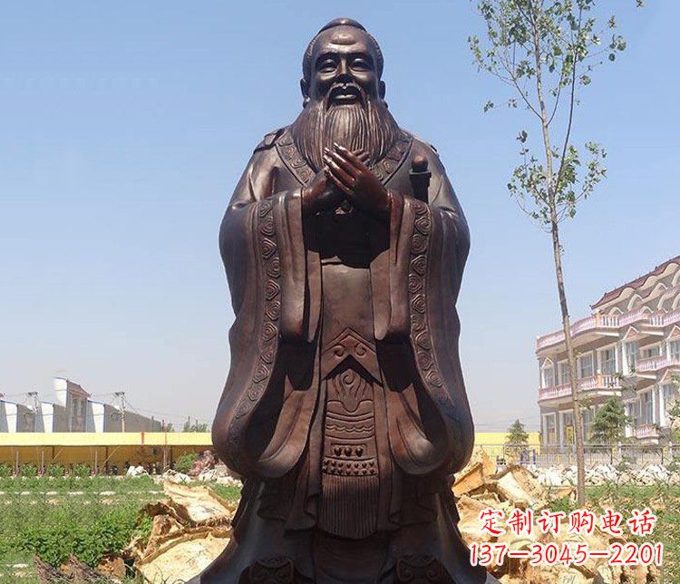 太原精美的纪念孔子雕像,珍藏中华文化精髓
