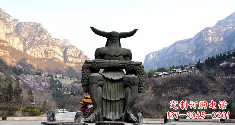 太原中领雕塑炎帝景观铜雕