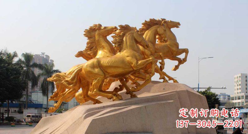 太原铜雕马群,让城市展现出最壮观的风采