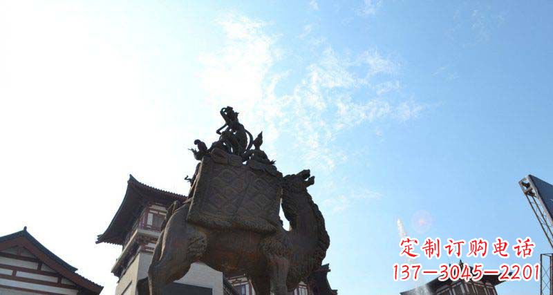 太原山高水长的传说——大型骆驼景观铜雕