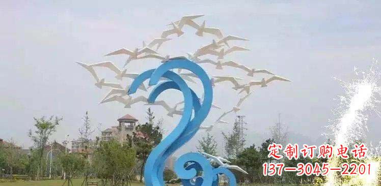 太原精美海鸥雕塑，传递美好海洋情怀