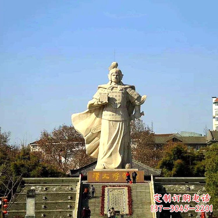 太原韩信西汉军事家雕像,引领西汉文化风采