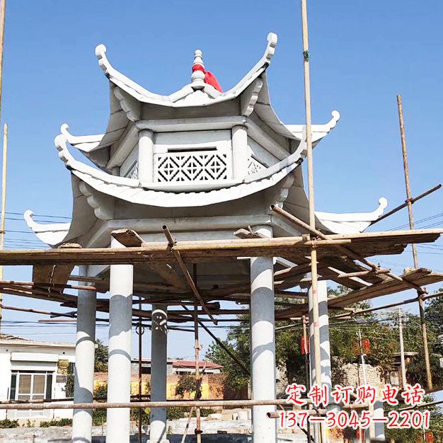 太原汉白玉大理石凉亭雕塑