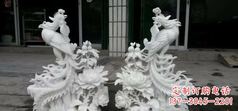 太原中领雕塑汉白玉凤凰雕塑