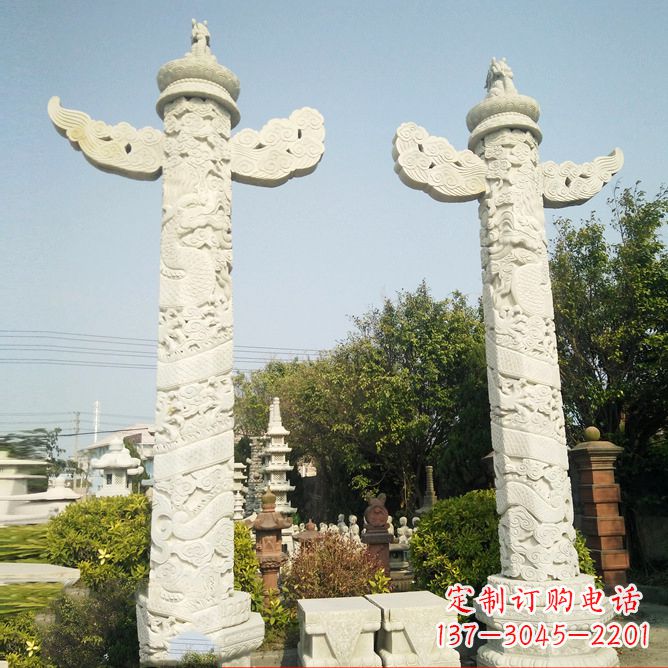 太原汉白玉华表石雕塑