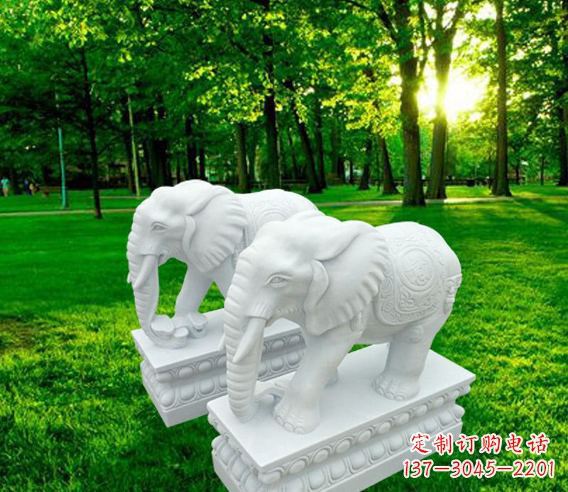 太原山水万古传统招财大象雕塑