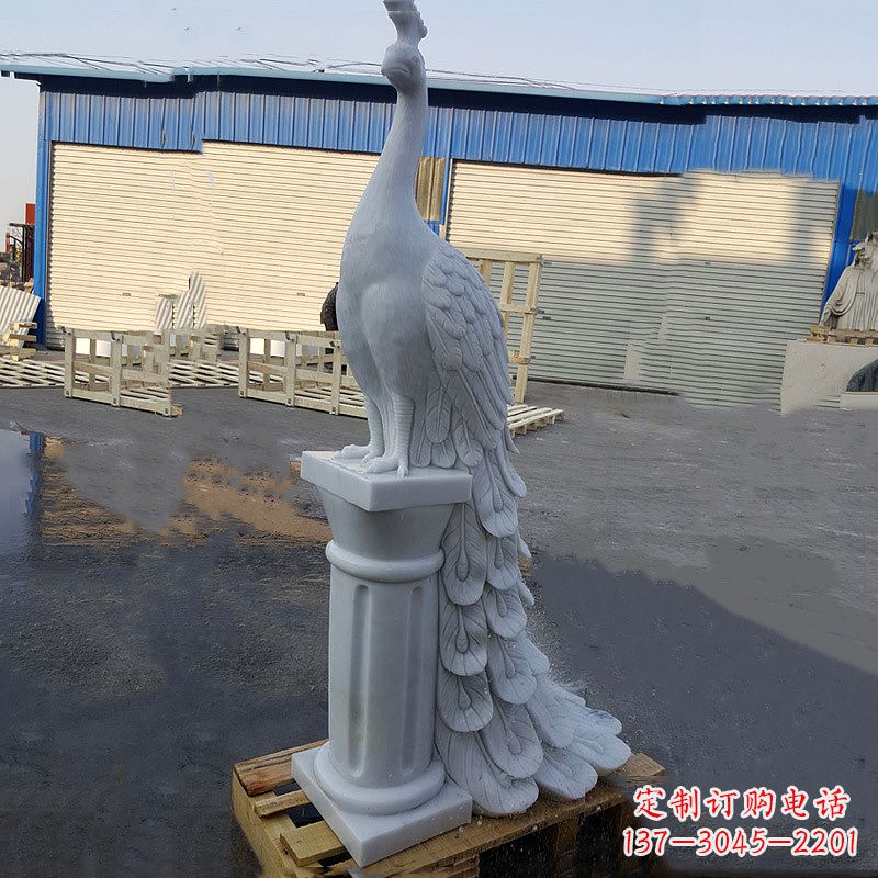 太原汉白玉孔雀雕塑，传承艺术精髓