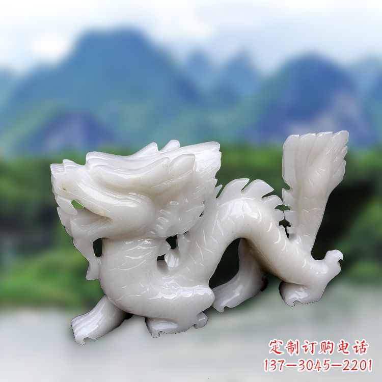 太原汉白玉龙雕塑饱含着中国传统文化的气息,是…