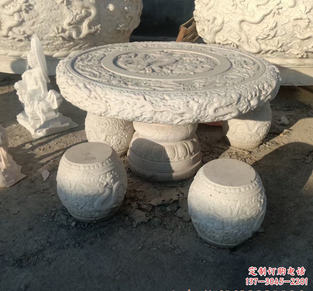 太原中领雕塑推出的汉白玉魔力龙雕塑,以汉白玉…