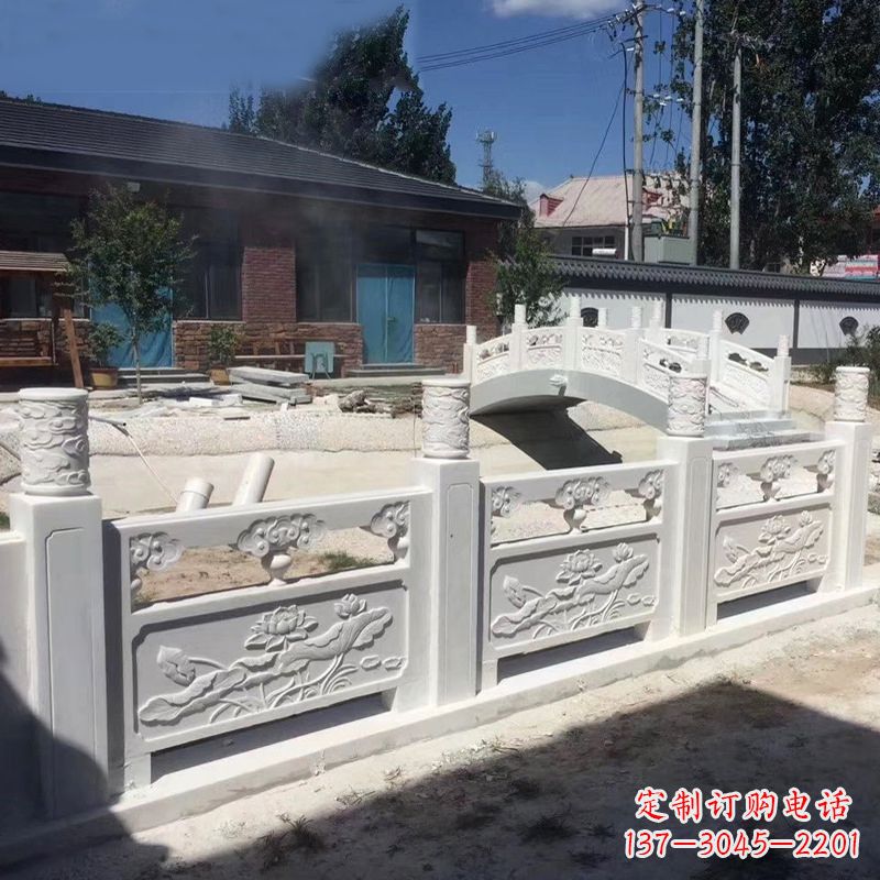 太原汉白玉精美手工栏板雕塑
