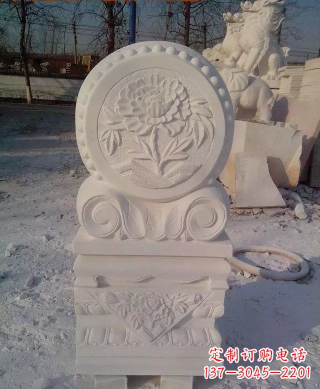 太原汉白玉门墩雕塑是一种特殊的雕塑艺术品,雕…