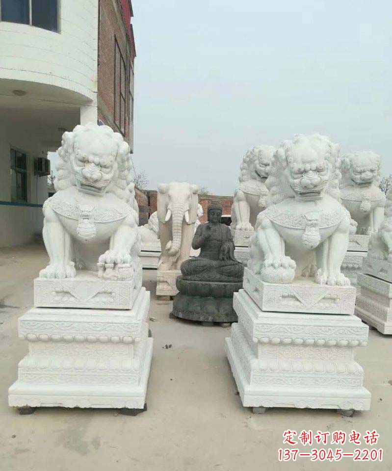 太原精美狮子雕塑,复古典雅高贵