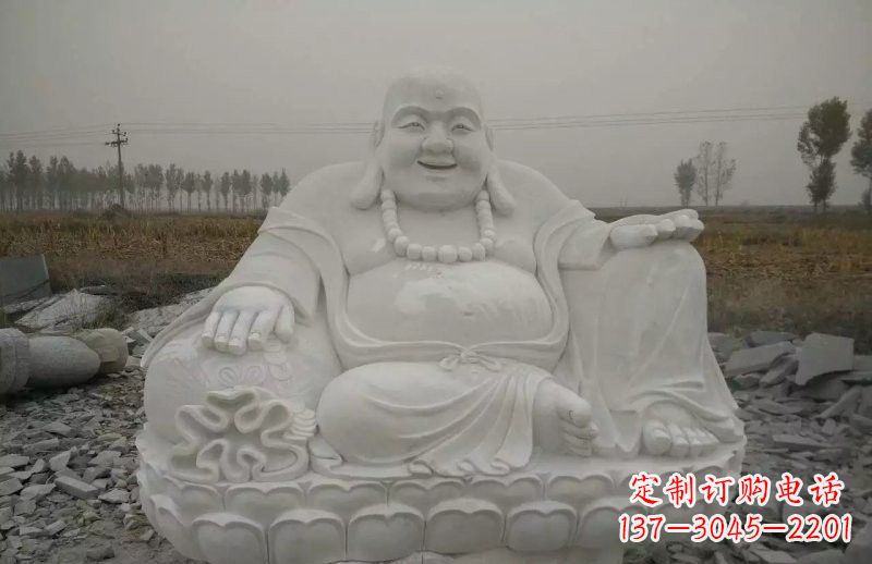 太原质感非凡的汉白玉弥勒佛雕塑
