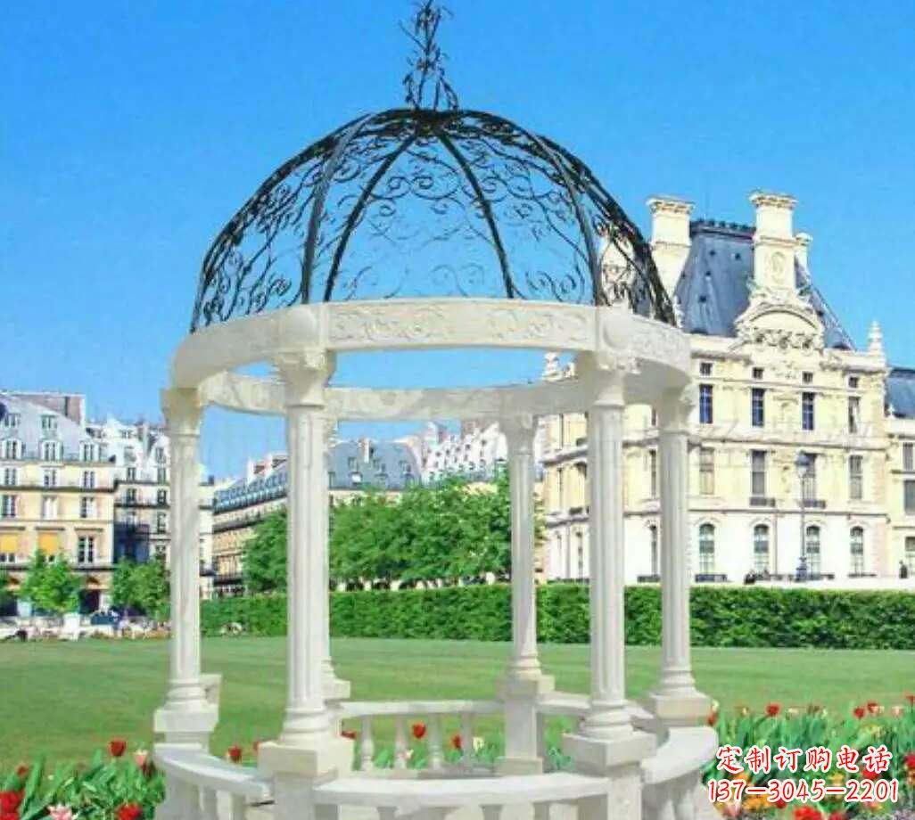 太原汉白玉欧式雕塑凉亭,搭建完美凉夏