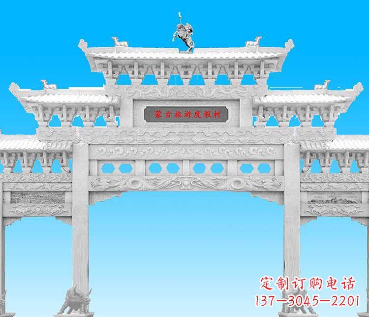 太原汉白玉牌楼雕塑，传承经典之美