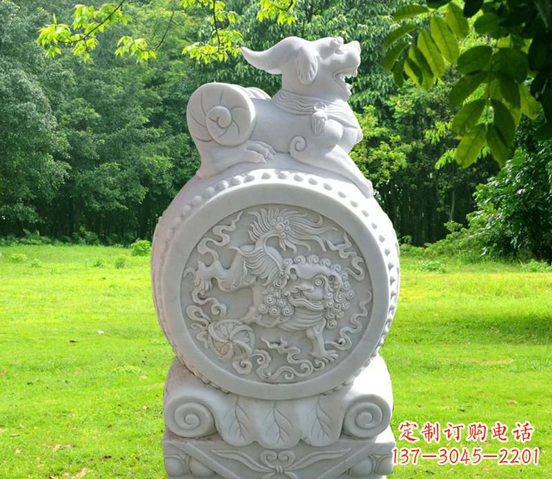 太原中领雕塑貔貅抱鼓石雕塑