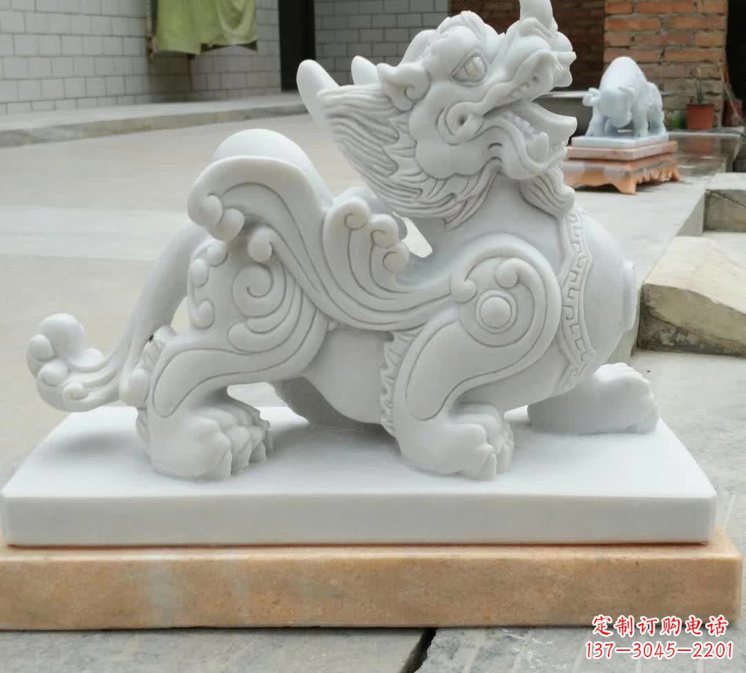 太原精美汉白玉貔貅雕塑