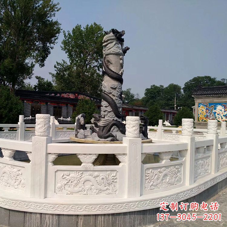 太原汉白玉石雕刻护栏,精美而别致