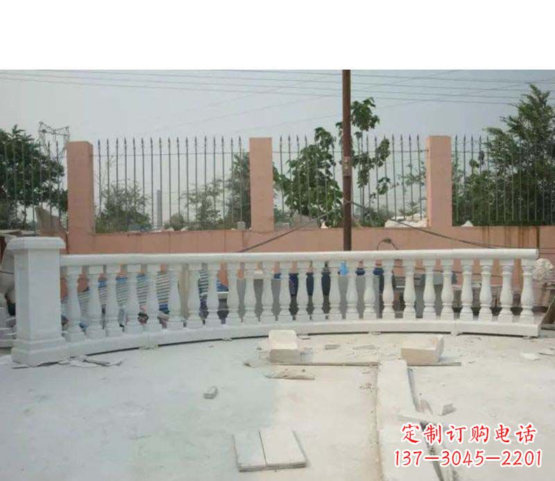 太原精致白玉石栏杆雕塑