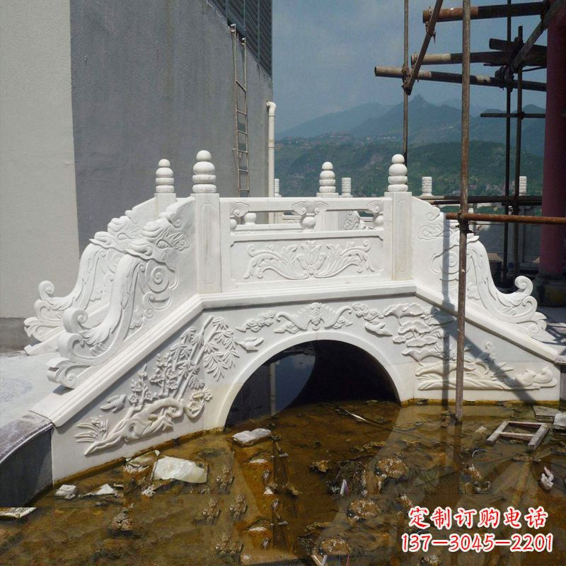 太原汉白玉庭院装饰石桥雕塑