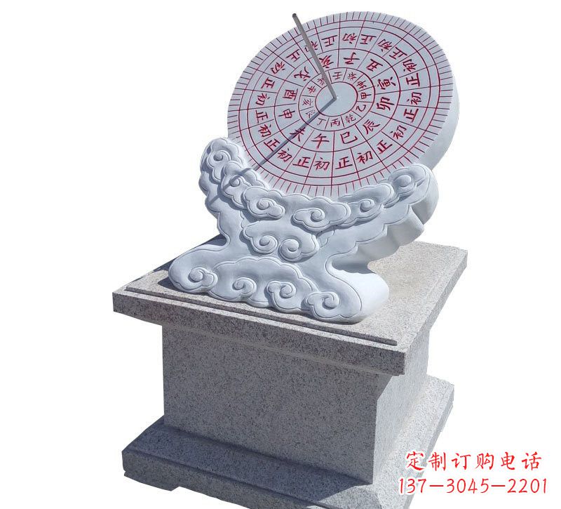 太原精美汉白玉校园日晷雕塑