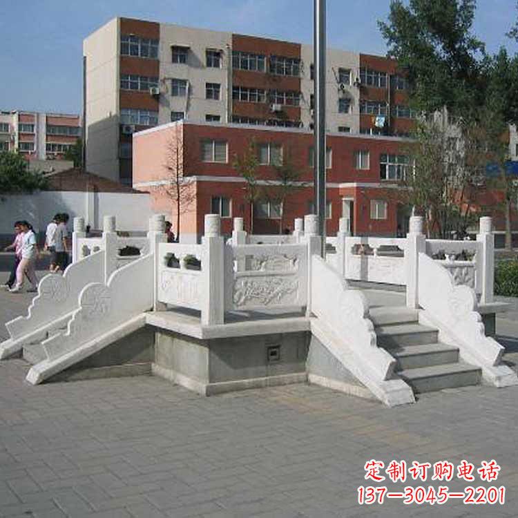 太原汉白玉学校升旗台雕塑