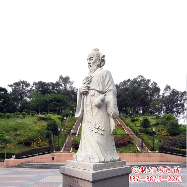 太原张仲景石雕雕塑,精工细作,传承古代文化