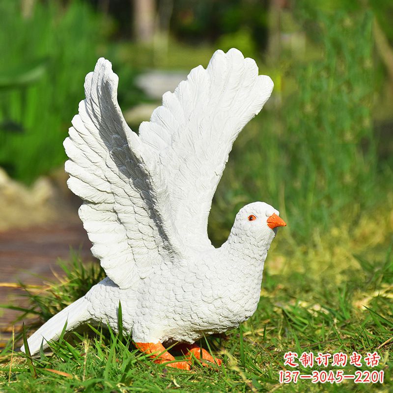 太原传递和平的记忆，赠送给世界的和平鸽雕塑