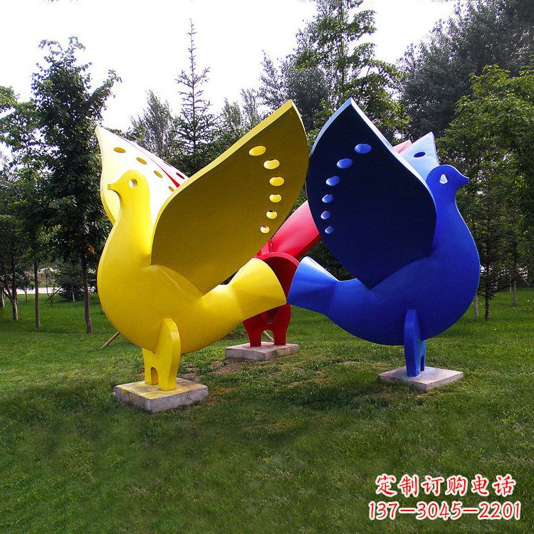 太原象征和平的和平鸽雕塑