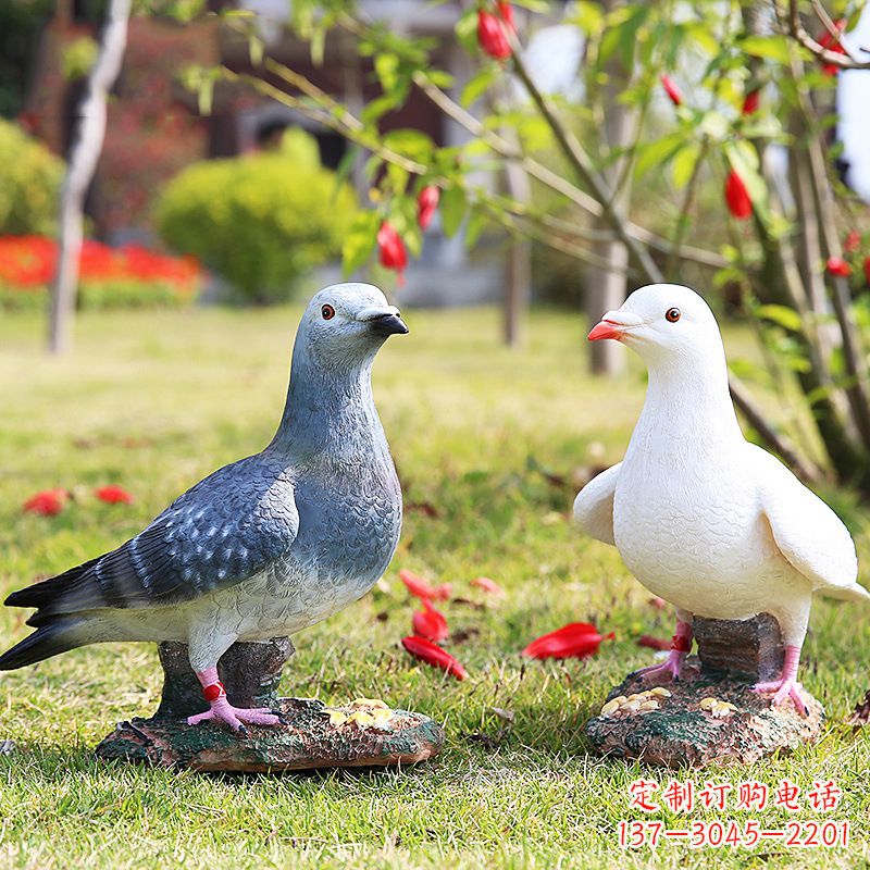 太原中领雕塑：精美和平鸽雕塑