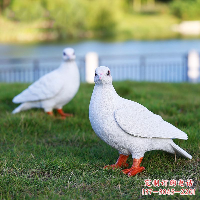 太原新型和平鸽雕塑，让爱与和平传递