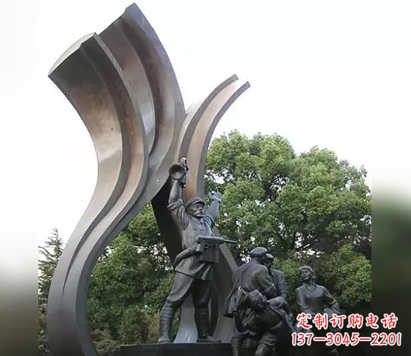 太原红军英烈雕塑,永记中国英雄