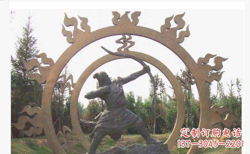 太原专业定制后羿雕塑,完美彰显人物神韵