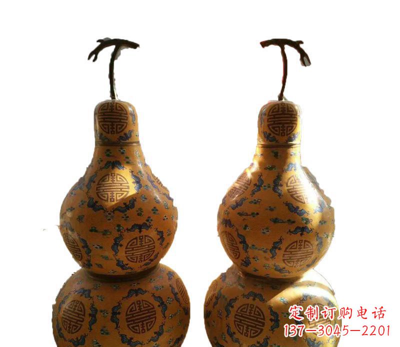 太原传统文化精美葫芦铜雕