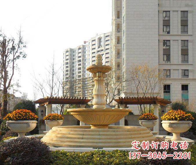 太原多层喷泉石雕,一个非凡的视觉盛宴