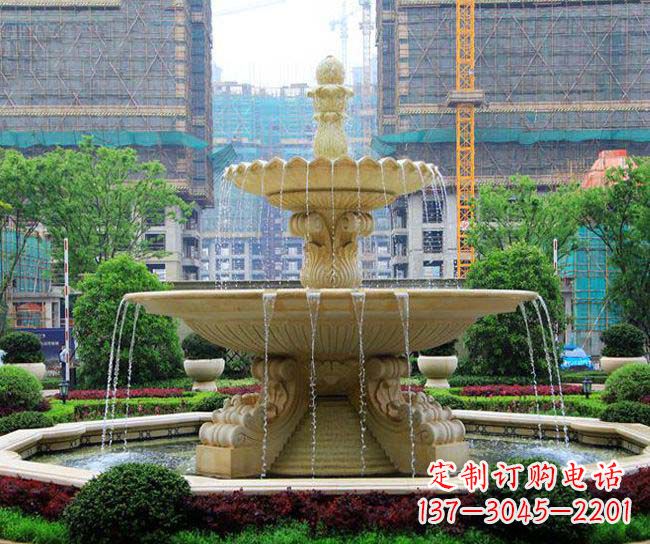 太原多层次喷泉雕塑,为您带来清凉夏日