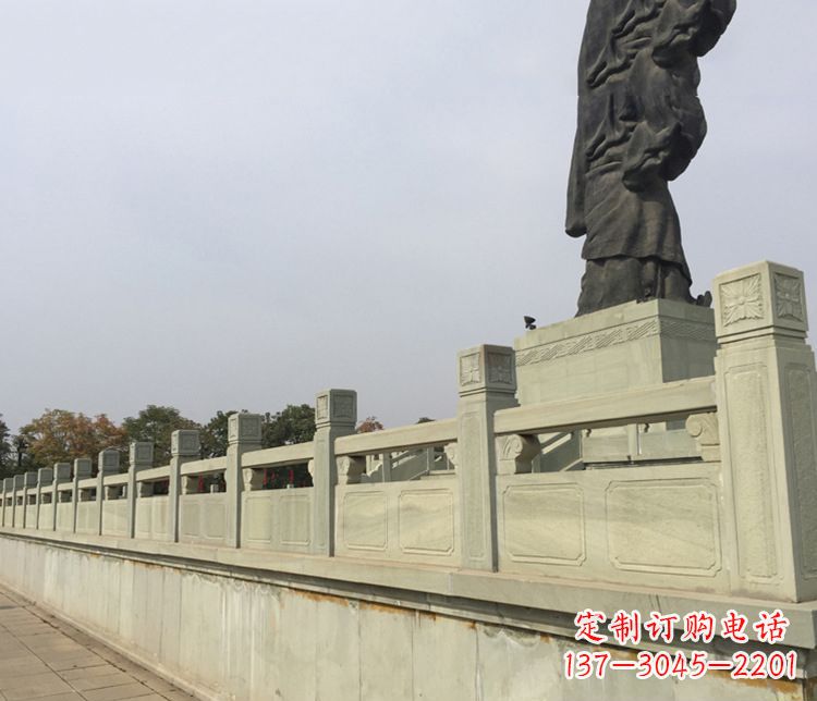 太原精美的护城河大理石栏板雕塑