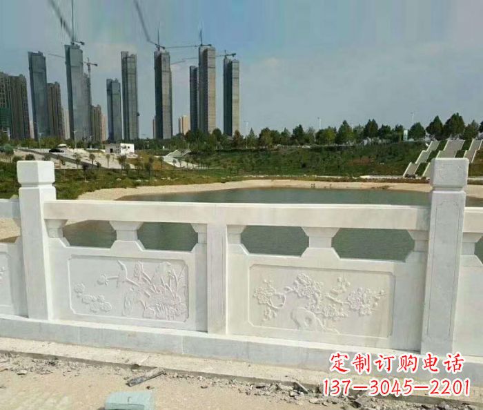 太原护城河建筑石雕栏板,精美绝伦